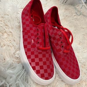 Vans Pro Reflect Checkered Red